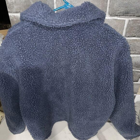 NIKE Swoosh Sherpa Jacket Thunder Blue/White Women’s Size Small DD5620-437 - Picture 4 of 5